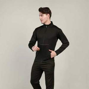 ชุดเซ็ต 2 ชิ้น เสื้อฮู้ดดี้ซิปคู่ผู้ชาย ผ้า 350gsm ตกแต่งคริสตัล กางเกงวอร์มแฟชั่นสตรีทแวร์ ไซส์พลัส - Product Image 2