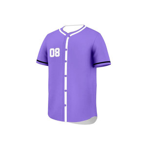 Camiseta de Béisbol Estampada Personalizada de Alta Calidad, Ropa Deportiva Transpirable que Absorbe la Humedad, Servicios OEM, Precio de Fábrica - Product Image 2