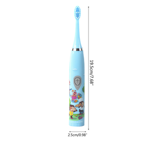Brosse à dents électrique rechargeable par USB pour garçons et filles, poils doux, fonction étanche, brosse à dents de remplacement pour enfants - Product Image 4