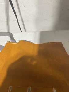 Delantal de soldadura de cuero Fr de pierna dividida eléctrica de trabajo de lona K de alta calidad - Product Image 3