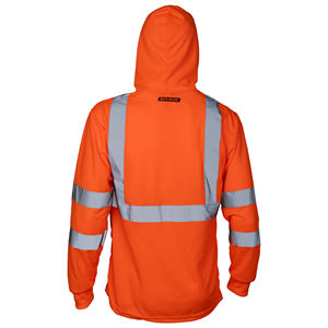 Camiseta de Alta Visibilidad Personalizada, de Secado Rápido, para Construcción, Manga Larga, Reflectante, de Poliéster, con Capucha, Servicio OEM - Product Image 6