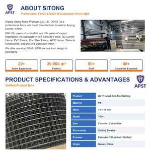 Sitong 6" X 30m 1.5mm Filet de protection <span class=keywords><strong>anti</strong></span>-oiseaux et <span class=keywords><strong>anti</strong></span>-animaux pour panneaux solaires, protection contre les nuisibles, protection <span class=keywords><strong>anti</strong></span>-oiseaux pour panneaux solaires - Product Image 4