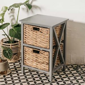 Mesitas de noche de madera de un solo nivel, superventas, precio más barato, mesita de noche natural MDF para venta al por mayor - Product Image 4