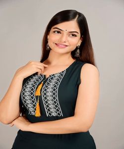 Ropa de oficina diaria Vestido elegante con estampado de rayón de seda para mujer Último diseñador indio Casual Formal Todos los tamaños Vestidos de Club - Product Image 2