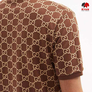 RYAN PRO GEAR Custom <b>Men's</b> Polo <b>Shirts</b> Front Custom Logo Anti Bacterial Knitted <b>Viscose</b>/Polyester Fabric Half Sleeve OEM Service - Product Image 2