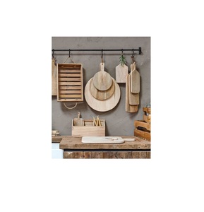 Planche à découper en bois d'acacia naturel la plus vendue à la main avec poignée planche à découper de légumes bon marché pour la cuisine - Product Image 1