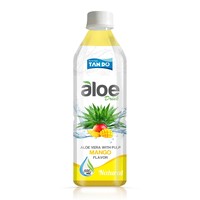 Boisson 100% naturelle à la mangue et à l'aloe vera, jus de fruits et légumes, bouteilles de 1 litre, certifiées HACCP/ISO/HALAL, OEM accepté, 10