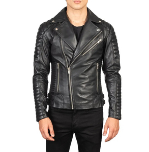 Veste en cuir d'agneau véritable pour hommes, plusieurs options de couleurs, vestes en cuir de qualité supérieure avec service disponible - Product Image 5