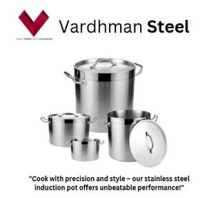 Pot à induction en acier inoxydable 2025, durable, élégant et prêt pour l'induction, marmite compatible avec l'induction - Product Image 2