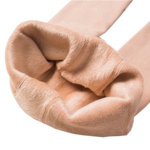 New Fashion <b>Women</b> Winter Warm Knitted <b>Fleece</b> <b>Leggings</b> Mid Waist Solid Color Plus Size High Elastic Vintage Style Knee-Length - Product Image 3