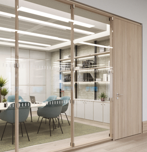 Mamparas de Privacidad de Vidrio con Estructura de Madera - Product Image 4