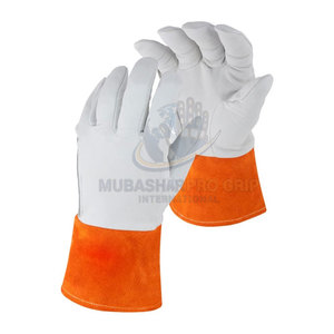 Guantes de Soldadura TIG MIG Profesionales con Diseño de Cuero Flexible para Seguridad y Comodidad en el Taller - Product Image 2
