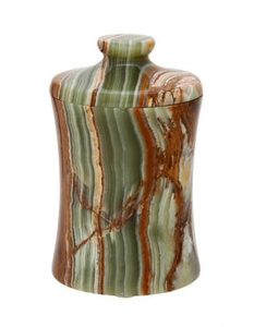 Multi Green Onyx Marble <b>Canister</b>, Marble kitchen <b>canister</b> <b>set</b> of 3, marble kitchen <b>canister</b> with lid - Product Image 2