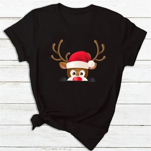 Joyeux Noël T-shirt Pour Hommes Lumières Graphique Partie Tops O Cou Manches Courtes T-shirts Surdimensionné Vêtements T-shirt Décontracté Pour Hommes - Product Image 4