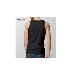 Nouveau design, services OEM personnalisés, durables, séchage rapide, confortables, 100% coton, col rond, décontractés, sans manches, débardeurs pour hommes - Product Image 2