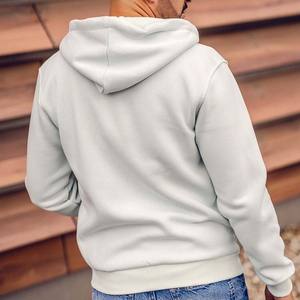 Mans Classic Full Zip Hoodie Coton Organique Navy Classics Hommes Sweats à capuche thermiques - Product Image 6