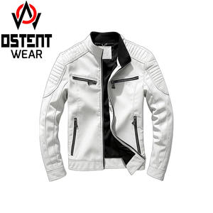 Chaqueta de Cuero de Piel de Oveja para Hombre, Hecha a Medida, Estilo Urbano, Cuello Alto, Resistente al Viento, Otoño Invierno 2024, Venta al Por Mayor - Product Image 4