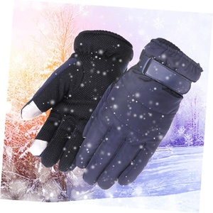 Guantes de esquí de invierno personalizados unisex algodón/poliéster/Spandex pantalla táctil cálida transpirable duradero bolsillo con cremallera nuevos deportes de invierno - Product Image 5