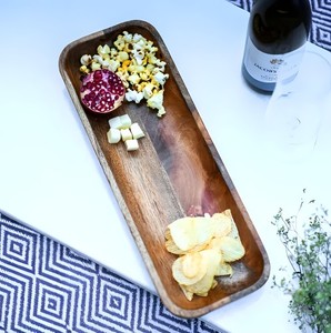 Plato para servir de madera rectangular personalizado al por mayor para comida y aperitivo de alta calidad de la India - Product Image 2