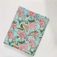 Textile de maison personnalisable multicolore imprimé floral tissu de couture main bloc impression 100% pur coton tissu motif géométrique
