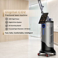 Sistem Perfectlaser 1200W Daya 40W Sistem Penggerak Digital Berdaya Tinggi Lebar Pulsa 0.1 9.9ms HD 50Hz Mesin Laser CO2 Fraksional