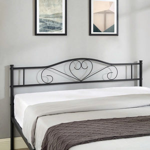 Heavy Duty Metal <b>Platform</b> <b>Bed</b> <b>Frame</b> with Headboard and Steel Slats, Noise-Free Mattress Foundation, No Box Spring Needed - Product Image 2