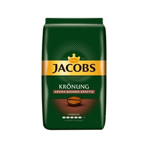 Crema Kraftig Jacobs Kronung Granos de café Premium Fuerte Tostado Aromático Espresso Mezcla Sabor equilibrado Café de grano entero Paquete de 1kg - Product Image 4