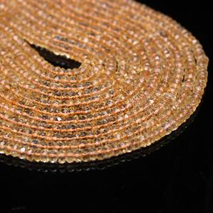 ขายดีเกรด AAA Citrine เหลี่ยมเพชรพลอย Citrine จากธรรมชาติขนาด4-5มม. สีส้มเครื่องประดับแฟชั่นทำสร้อยคออัญมณีขายส่ง - Product Image 1