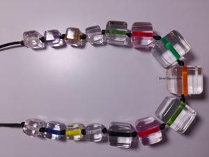 Bracelet de cheville en résine perles bijoux de mode collier en résine pour femmes Style classique fête porter collier en résine époxy qualité Standard - Product Image 2