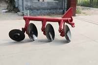 Agricultura 3 Mini implementos de jardín de granja implemento tractor agrícola de alta calidad pez arado de disco de tubo de arado de conducción bidireccional