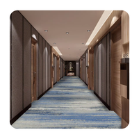 Fournisseur de tapis de chambre de couloir décoré d'hôtel cinq étoiles ignifuge Akminster nylon imprimé mur à mur nouveau produit tapis tissé