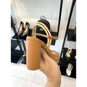 Sandalias de Tacón Cuadrado con Punta Abierta para Mujer, Impermeables, Transpirables, Ligeras, Antideslizantes, Acolchadas, Diseño OEM de Moda, Primavera - Product Image 5