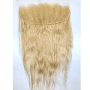 Cheveux de TEMPLE non traités HD LACE CLOSURE frontal TRANSPARENT et CLOSURE au prix de gros