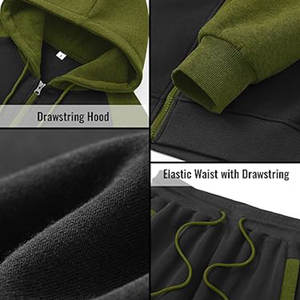 Dos chándales de diferentes colores para hombres, chándales personalizados versátiles con diseño deportivo, conjuntos de ropa de fitness de moda duraderos - Product Image 3