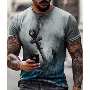 เสื้อยืดผ้าฝ้าย100% ที่กำหนดเองสำหรับผู้ชายสต็อกว่างพร้อมตัวเลือกการพิมพ์ดิจิตอลสำหรับรูปแบบตัวอักษรที่ไม่ซ้ำกัน - Product Image 3