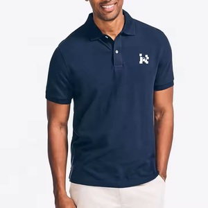 Personalizar temporada de verano manga corta hombres Top Polo hombres camisa hombres 100% algodón Polo manga corta Camiseta bordado estampado diseño - Product Image 1