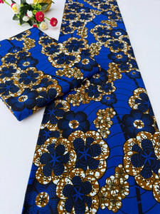 Tissu de coton africain imprimé à la cire et Ankara Maroc OEM pour robes vêtements sacs accessoires utilisation promotionnelle et de marque - Product Image 1