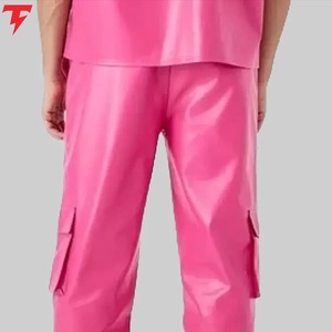 <b>Men</b> <b>Leather</b> Pants Genuine <b>Leather</b> Casual <b>Trousers</b> Durable Comfortable Stylish Everyday Fashion Custom Wholesale Clothing - Product Image 3