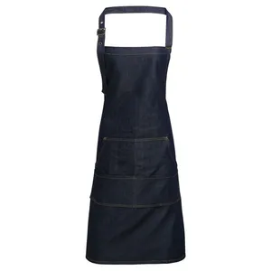 Custom Merchandising Jeans Stitch <b>Denim</b> <b>Apron</b> - Product Image 2