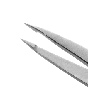 Pince à épiler pointue-marteau forgé en acier allemand 100%, pince à épiler à pointe pointue pour sourcils à poils incarnés - Product Image 2