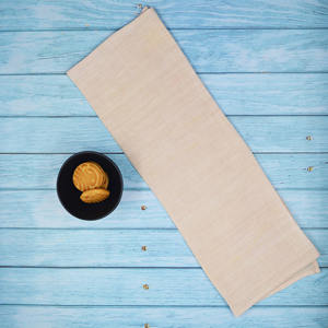 ผ้าขนหนูลินินขนาด50x70ซม. ผ้าเช็ดมือแบบซักได้สีทึบทนทานและเป็นมิตรกับสิ่งแวดล้อมสำหรับห้องครัวผลิตในอินเดีย - Product Image 3