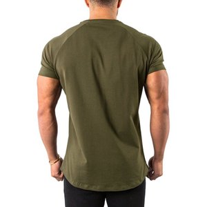 OEM Manufacturer Summer <b>T</b>-<b>Shirts</b> Training Fitness Clothing Spandex <b>Muscle</b> <b>Fit</b> Running Workout <b>Men</b> Slim <b>Fit</b> Gym <b>T</b> <b>Shirts</b> - Product Image 3