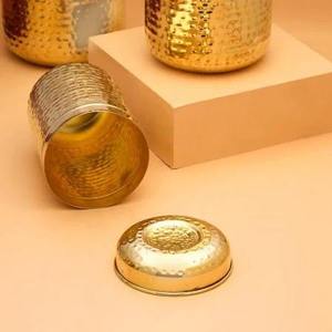 Caja de Almacenamiento de Latón de Alta Calidad, Contenedor Metálico Hecho a Mano para Granos y Especias, Disponible al Mejor Precio - Product Image 5