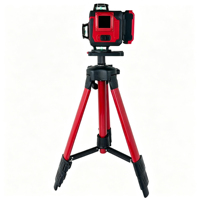 Niveau laser vert 3D 16 lignes auto-nivelant 360 degrés IP67 étanche rouge avec trépied pour la construction extérieure