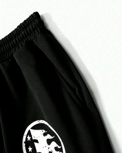 Pantalones de chándal acampanados apilados personalizados 2025 para hombre, pantalones acampanados orgánicos con serigrafía 3D, cierre de cordón informal de talla grande - Product Image 6