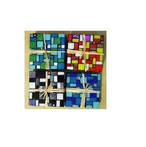 Posavasos de piedra de mosaico moderno, taza, posavasos redondos con logotipo personalizado para bebidas y manteles, almohadillas, posavasos de mosaico - Product Image 1