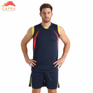 ออกแบบชุดวอลเลย์บอลโพลีเอสเตอร์ 100% แบบกำหนดเองด้วยเทคนิคการรีดร้อน พร้อมโลโก้และป้ายสั่งทำพิเศษสำหรับกีฬาผู้ชาย - Product Image 2