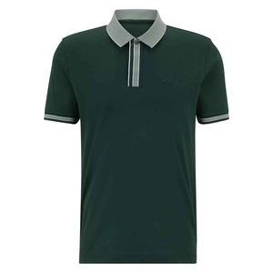 เสื้อโปโลผู้ชายแขนสั้นลำลองทรงสลิมฟิตเสื้อโปโลผ้าฝ้ายลายขวาง2025 - Product Image 1