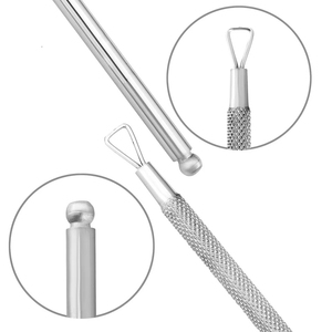 Instrumentos profesionales para el cuidado de las uñas de grado de salón, empujadores de cutículas de acero inoxidable duraderos para belleza, cepillo de Metal con logotipo personalizado - Product Image 4