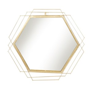 Infuse Your Home With a Touch of Elegance With Geometric Shape Metal Frame Wall <b>Mirror</b> This <b>Mirror</b> Is Perfect for Any Home Decor - Product Image 3